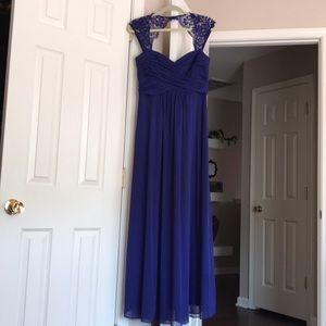 Blue formal dress worn 1 time